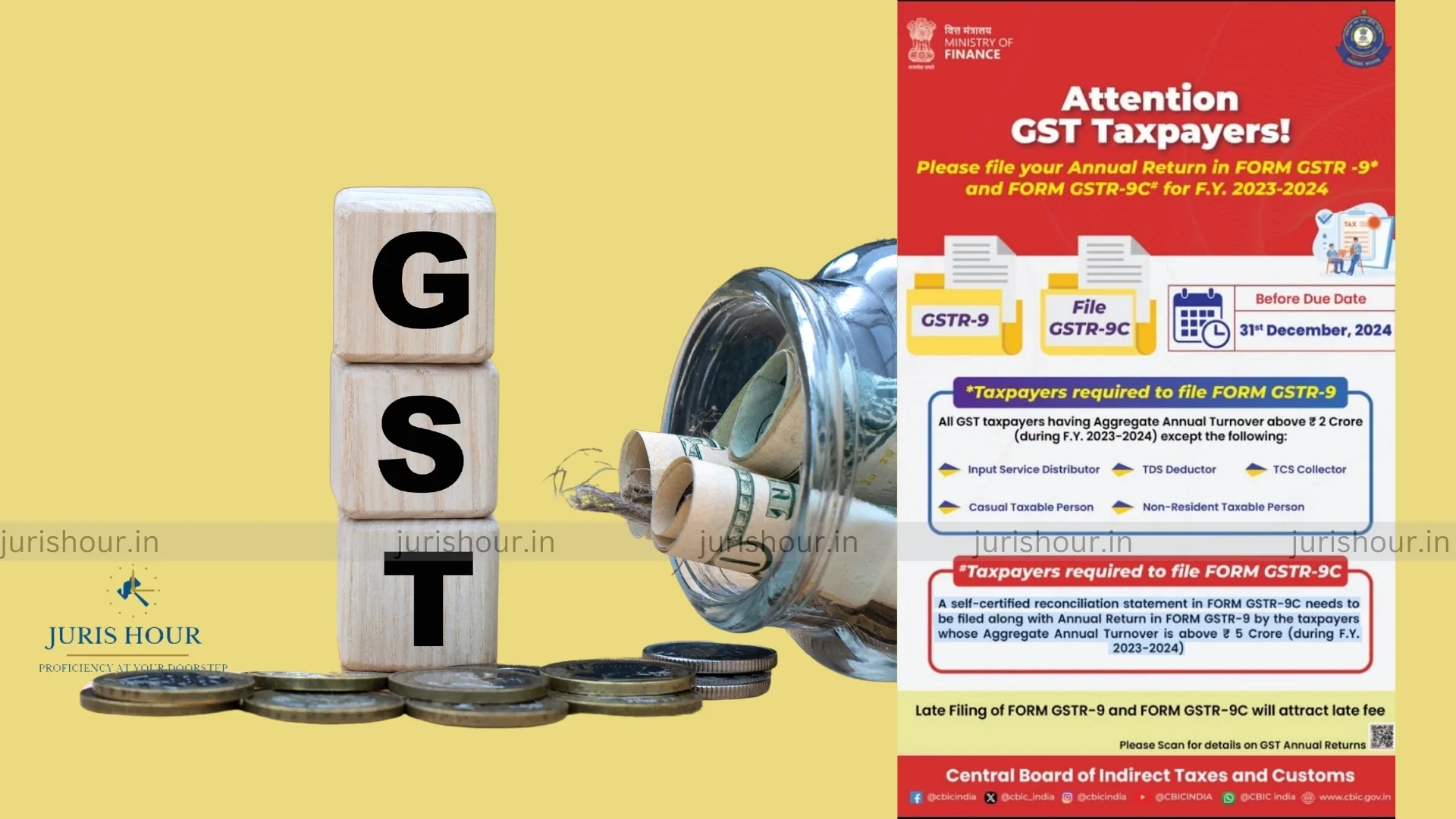 ATTENTION GST PAYERS File Annual Return In FORM GSTR 9 And FORM GSTR